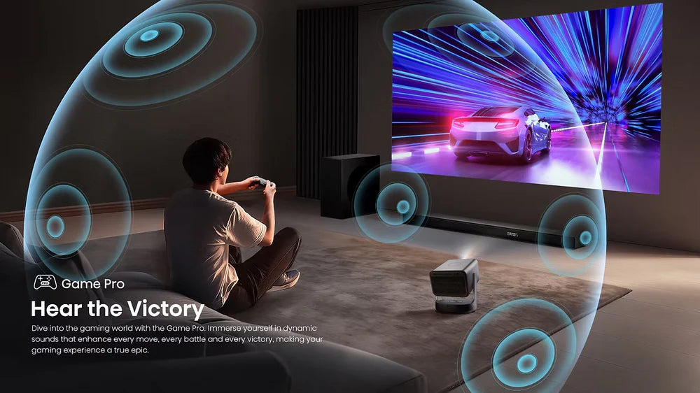 Hisense PT1 + AX3120Q Bundle, 4k UHD UST Laser Projector & 3.1.2Ch Dolby Atmos/DTS:X Sound Bar