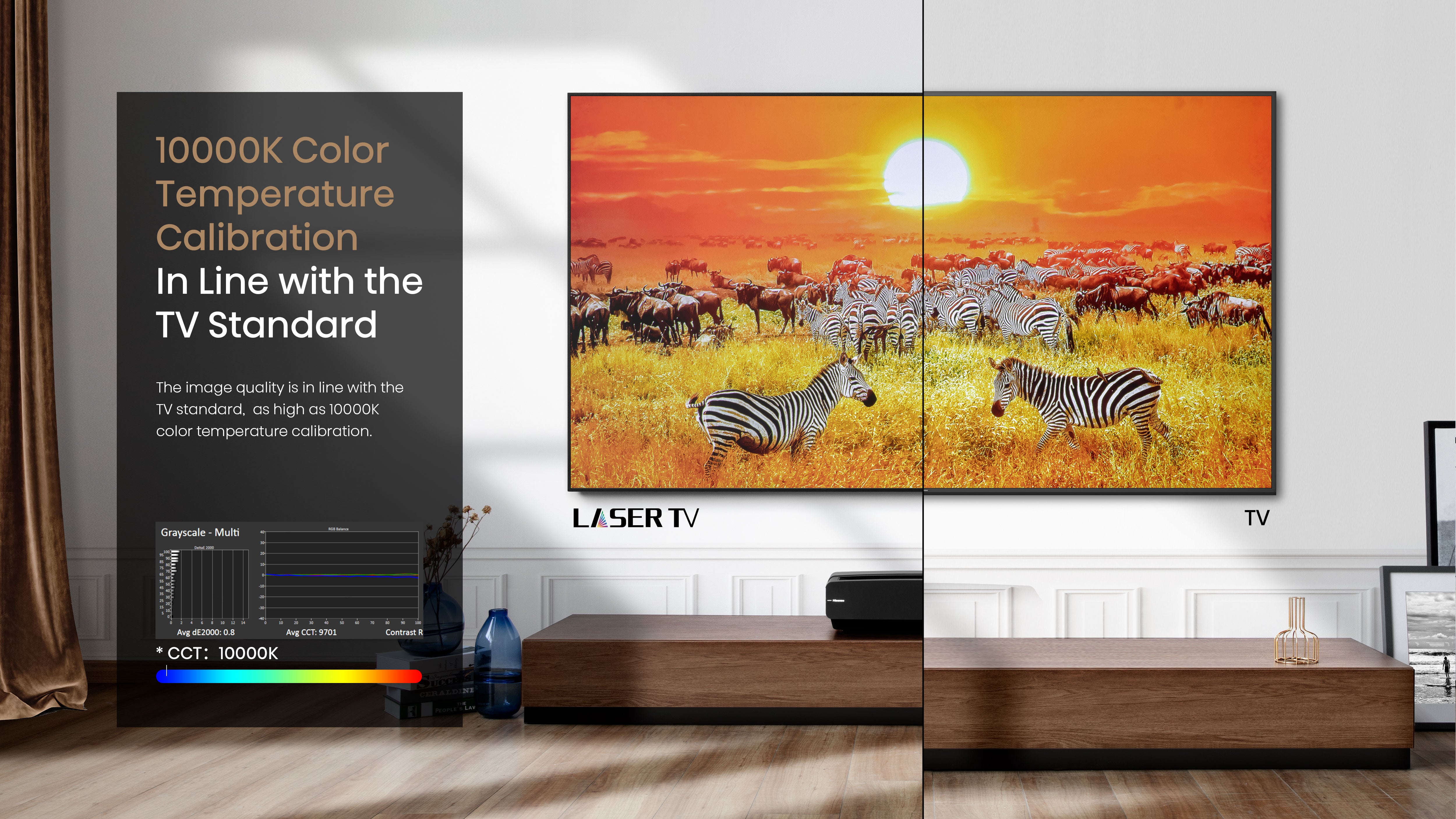 Hisense 100" Ultra High-Definition Ambient Light Rejecting projector Screen - Cinema