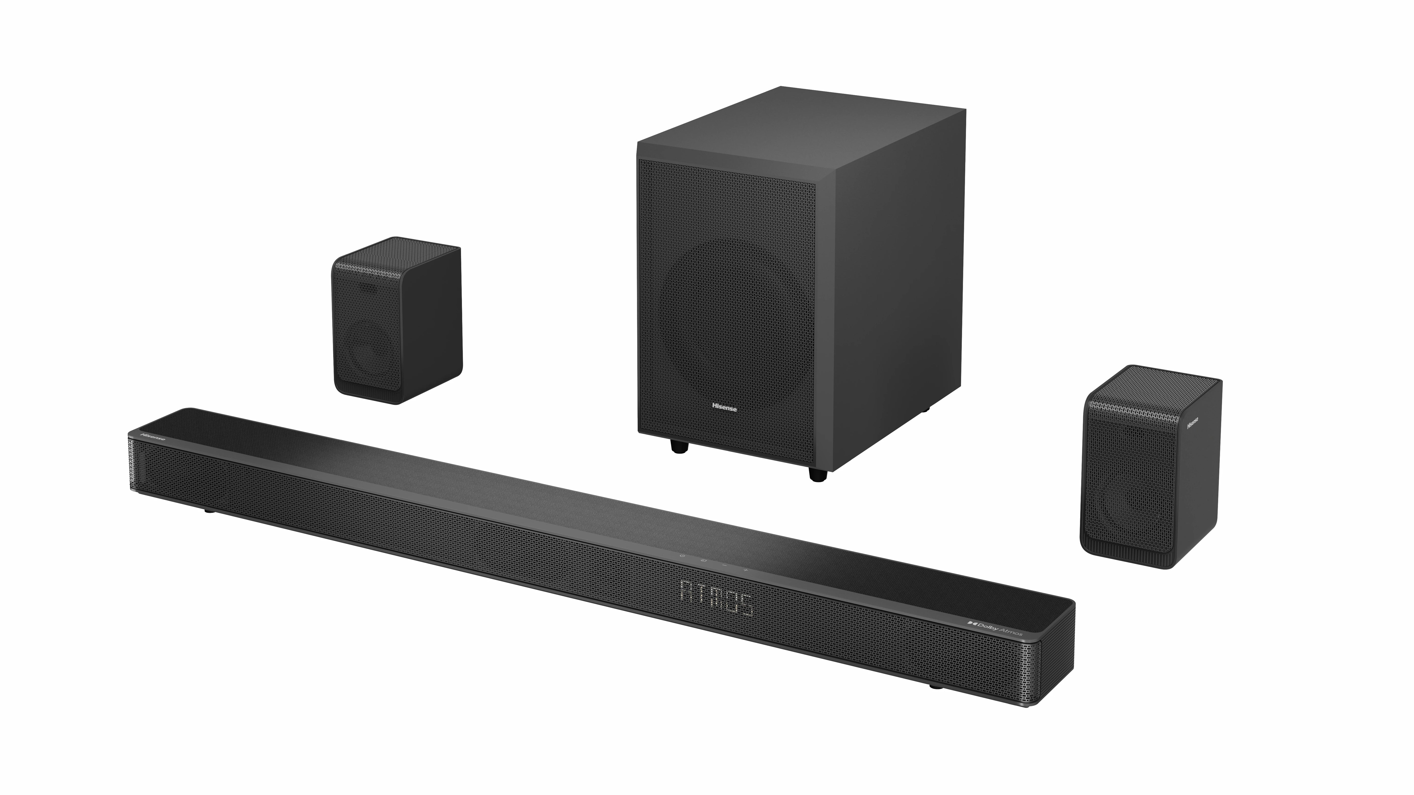 Hisense AX5125H 5.1.2 Dolby ATMOS Soundbar with Wireless Rear Speakers & Wireless Subwoofer