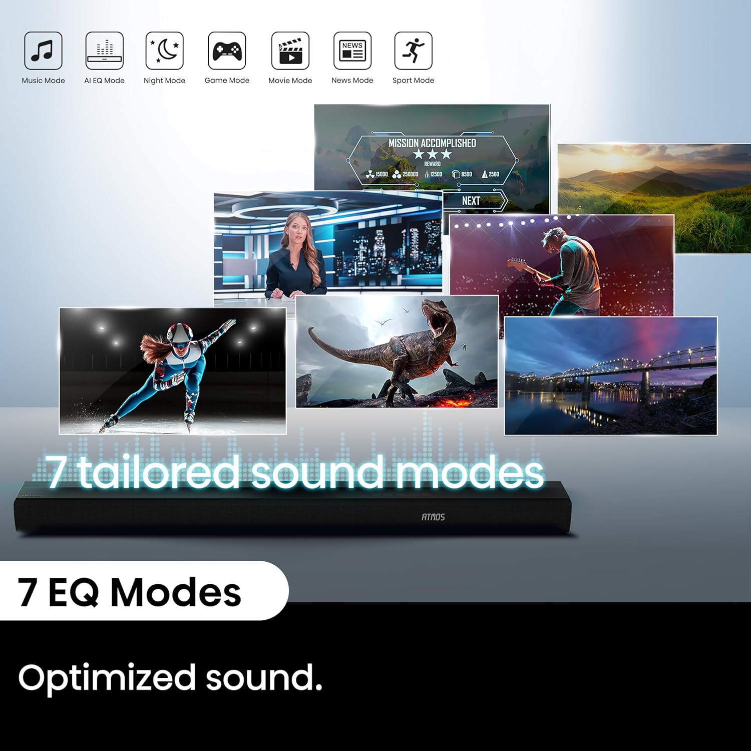 Hisense AX3100Q 3.1Ch, Dolby Atmos / DTS:X Sound Bar with Wireless Subwoofer