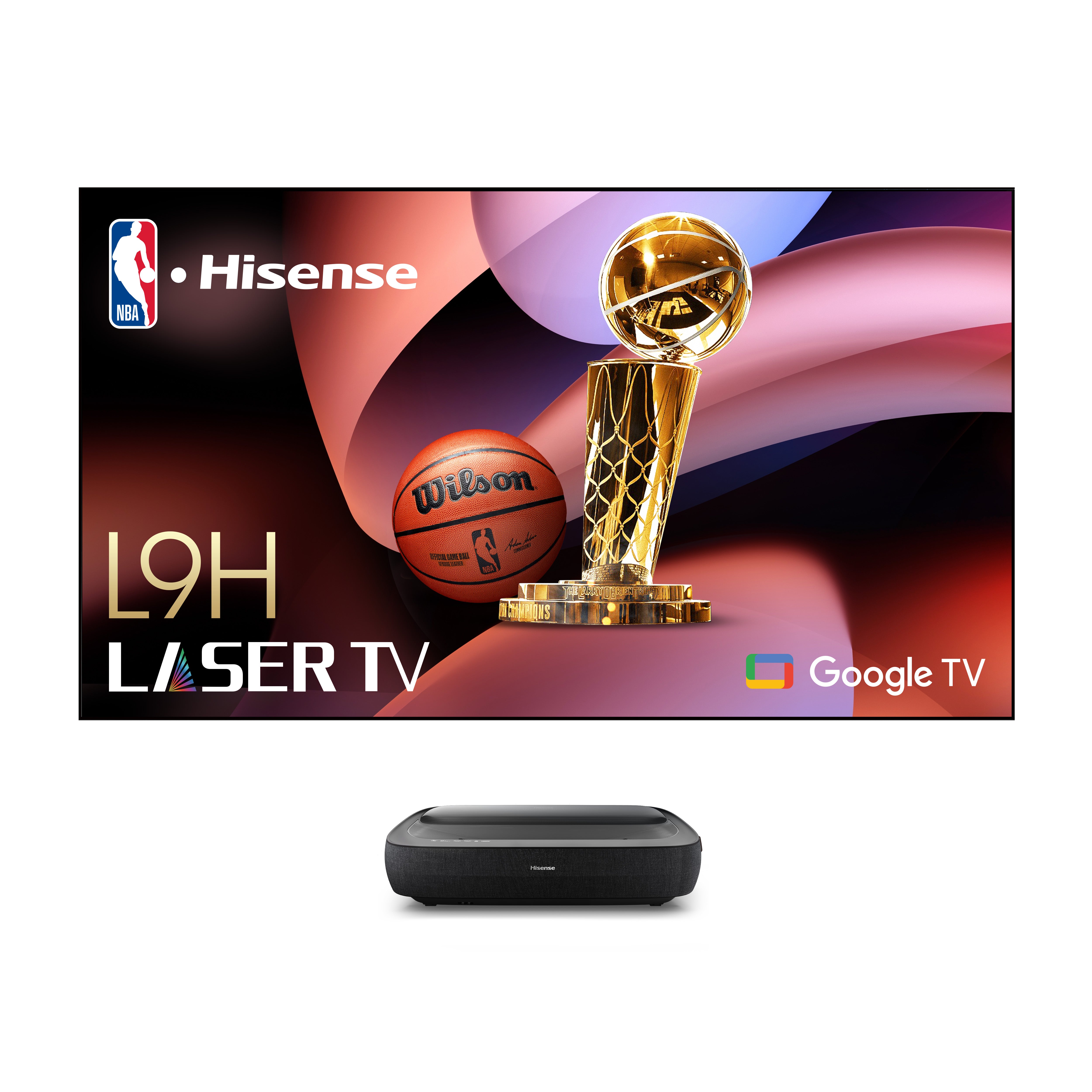 Hisense 100" L9 Series TriChroma Laser TV including both 100" ALR screen and L9H laser projector