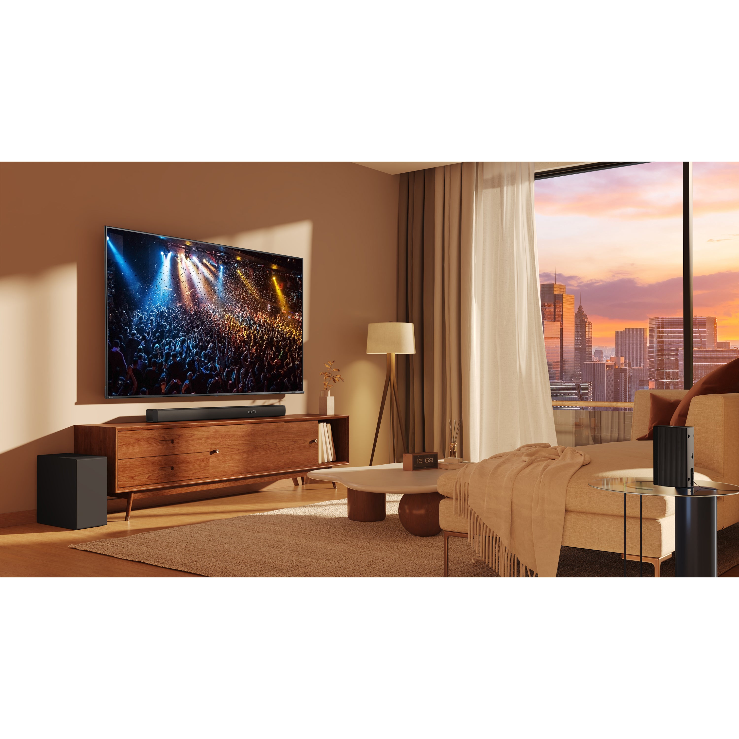 Hisense HS5100 5.1Ch, Dolby Digital Plus / DTS: X, Sound Bar with Wireless Subwoofer w/ Surround Speaker