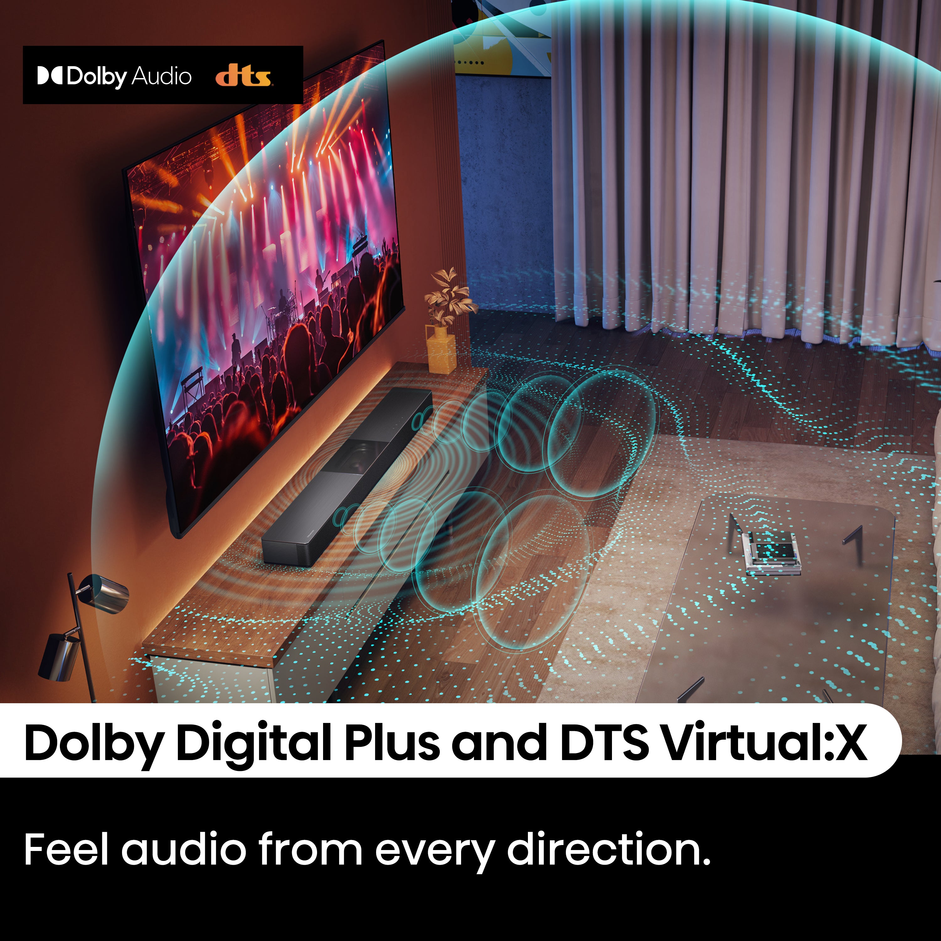Hisense A620 2.1ch All-in-one Dolby Dightal /DTS Virtual: X, Sound Bar with Built-in Subwoofer
