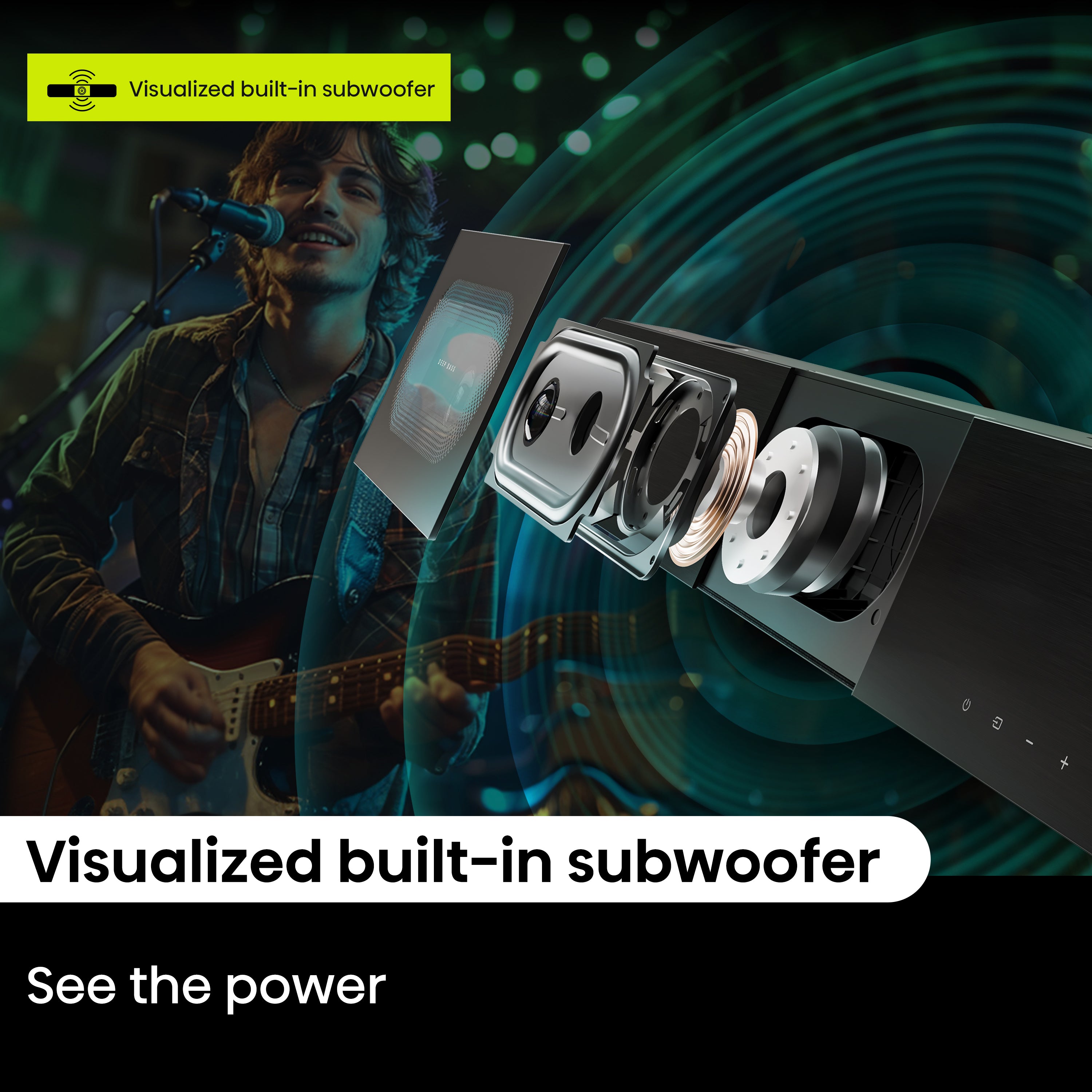 Hisense A620 2.1ch All-in-one Dolby Dightal /DTS Virtual: X, Sound Bar with Built-in Subwoofer