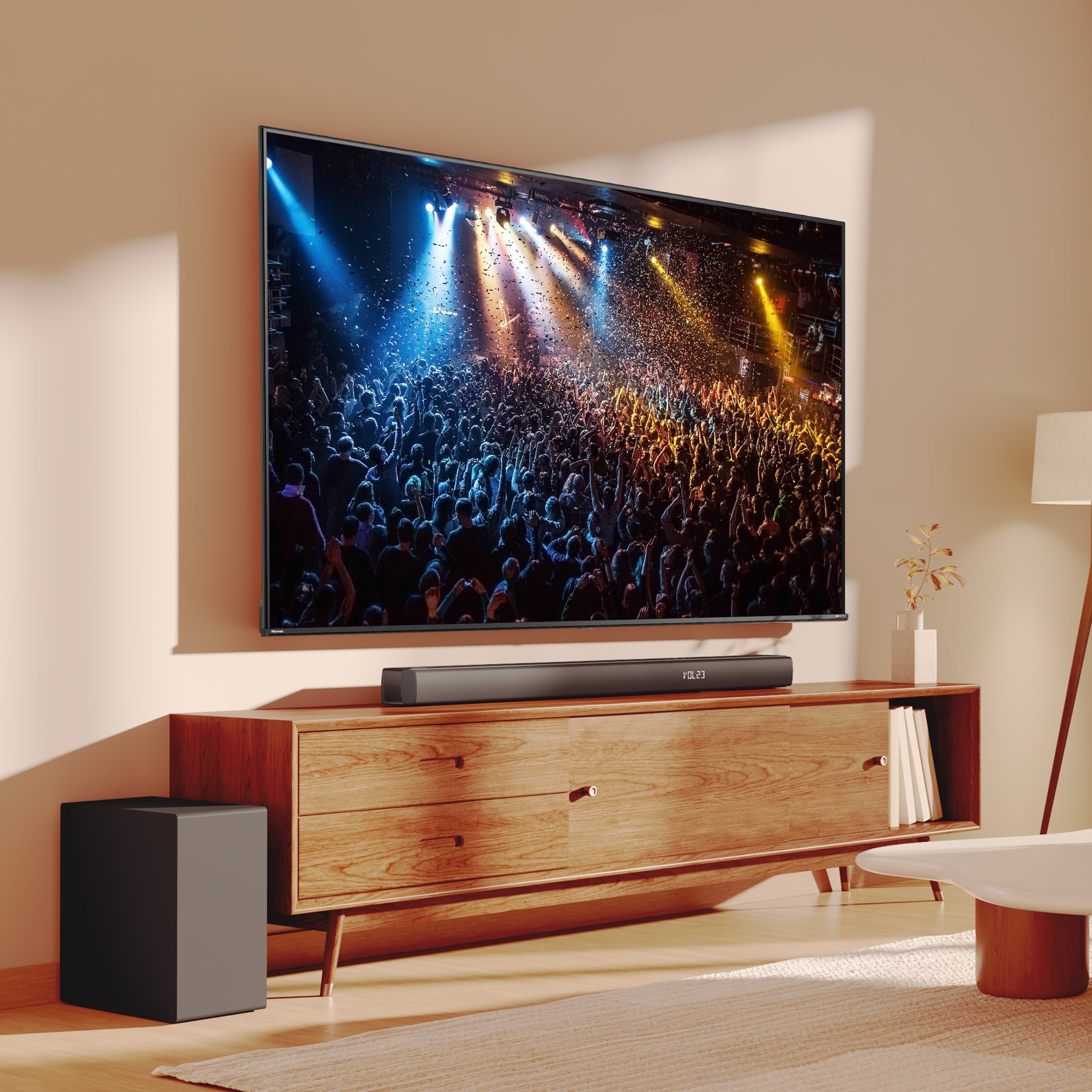 Hisense HS3100 3.1Ch, Dolby Digital Plus/ DTS Virtual:X, Sound Bar with Wireless Subwoofer