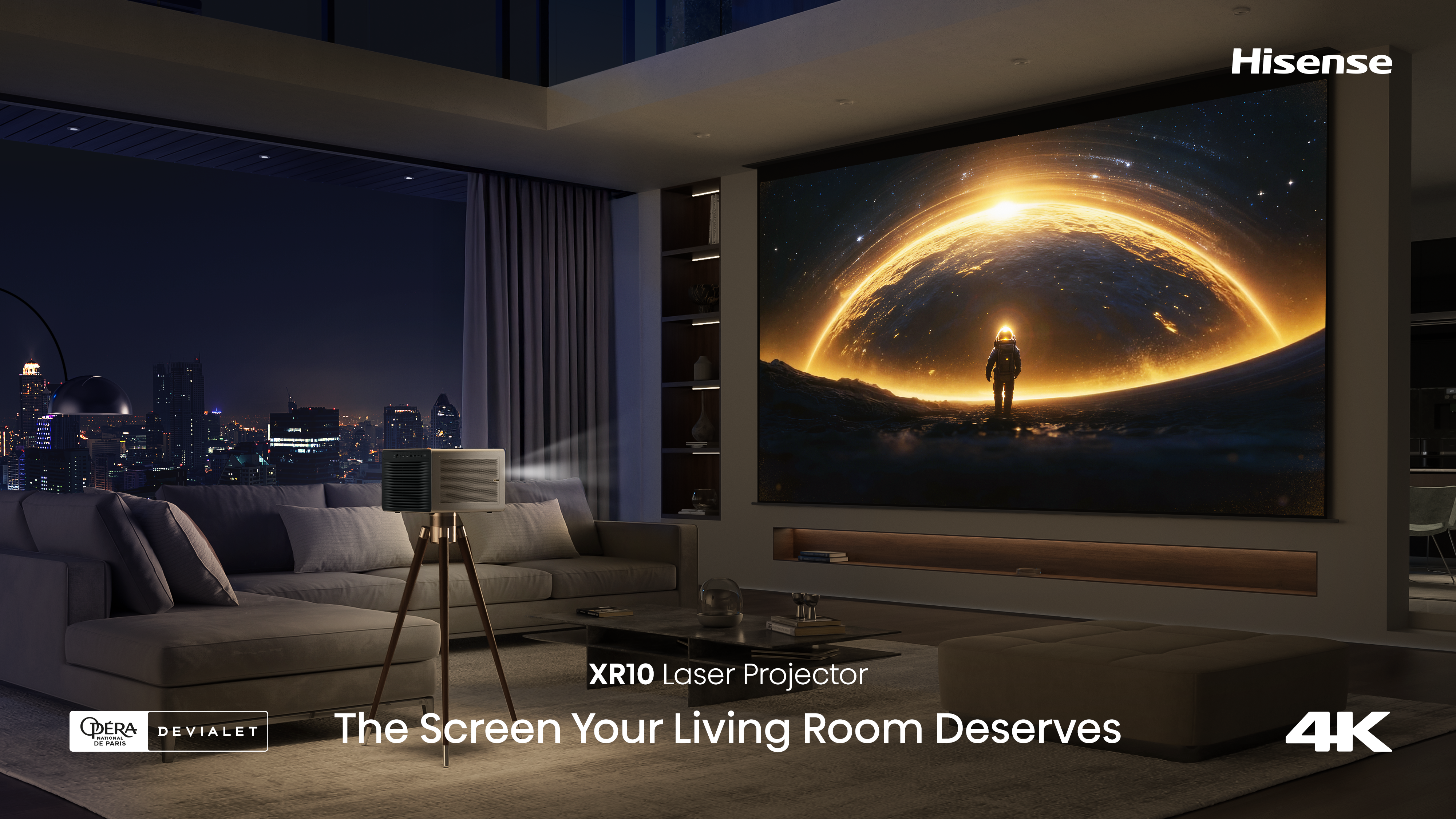 Hisense XR10 4K Triple Laser Smart Projector (Presale Bonus: FREE HT SATURN)