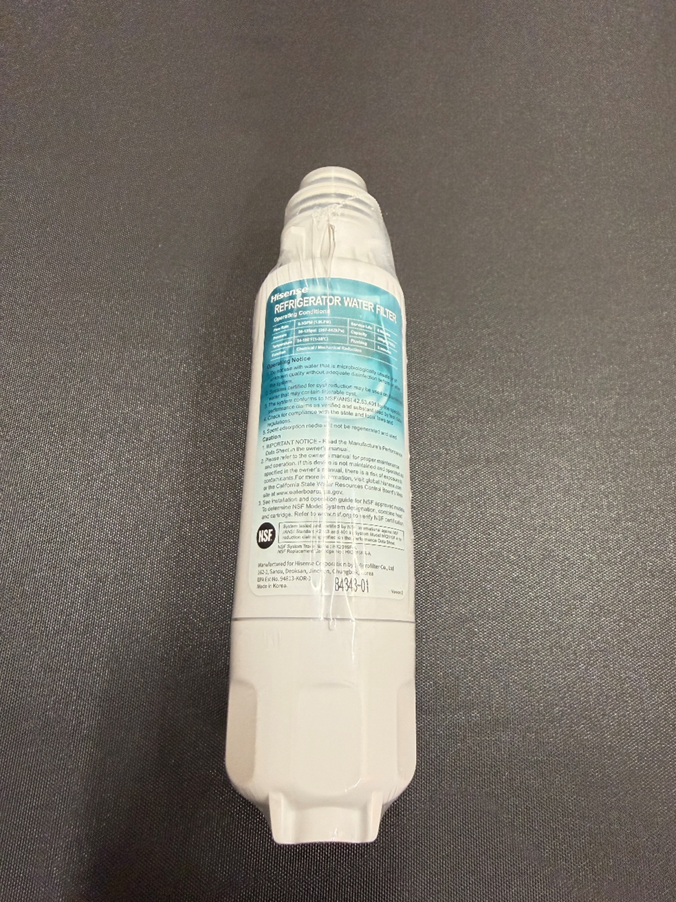 K2100988 - Hisense Refrigerator Water Filter