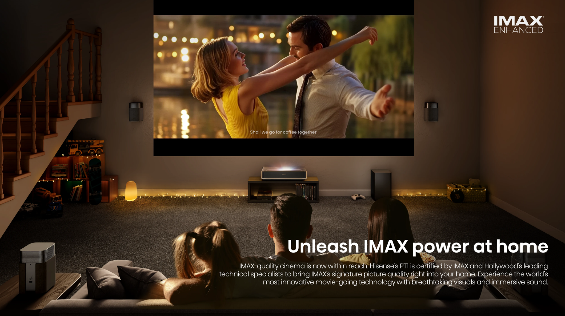 PT1, 4K UHD Triple Laser Ultra Short Throw UST Smart Projector (up to 150")