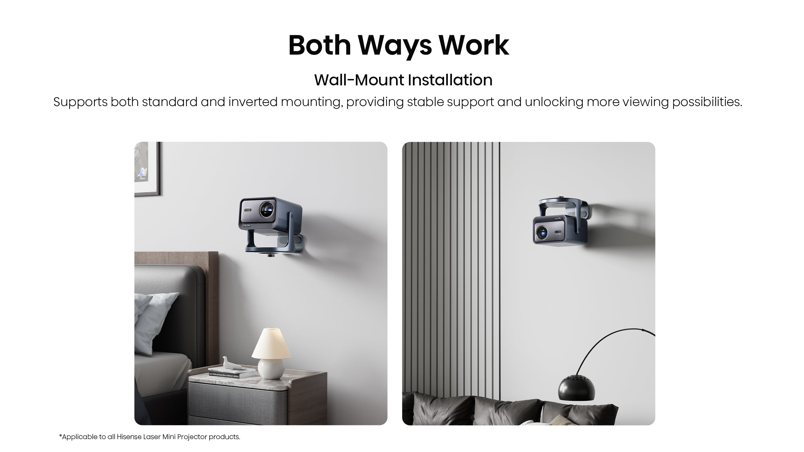 WM8Q, Mini Projector Wall Mounted Metal Stand