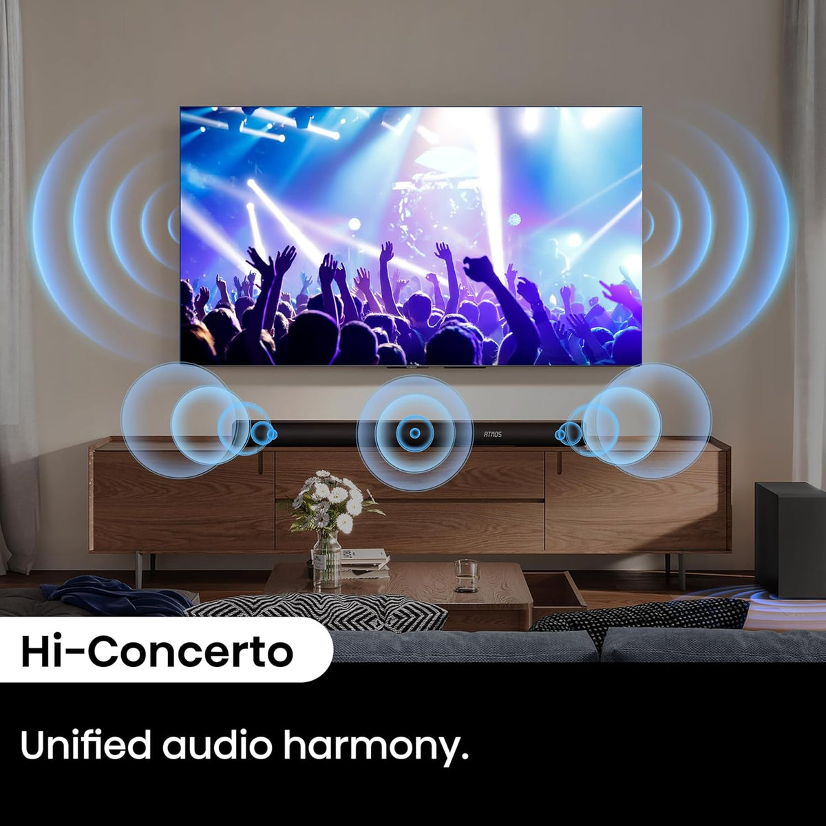 Hisense AX3100Q 3.1Ch, Dolby Atmos / DTS:X Sound Bar with Wireless Sub