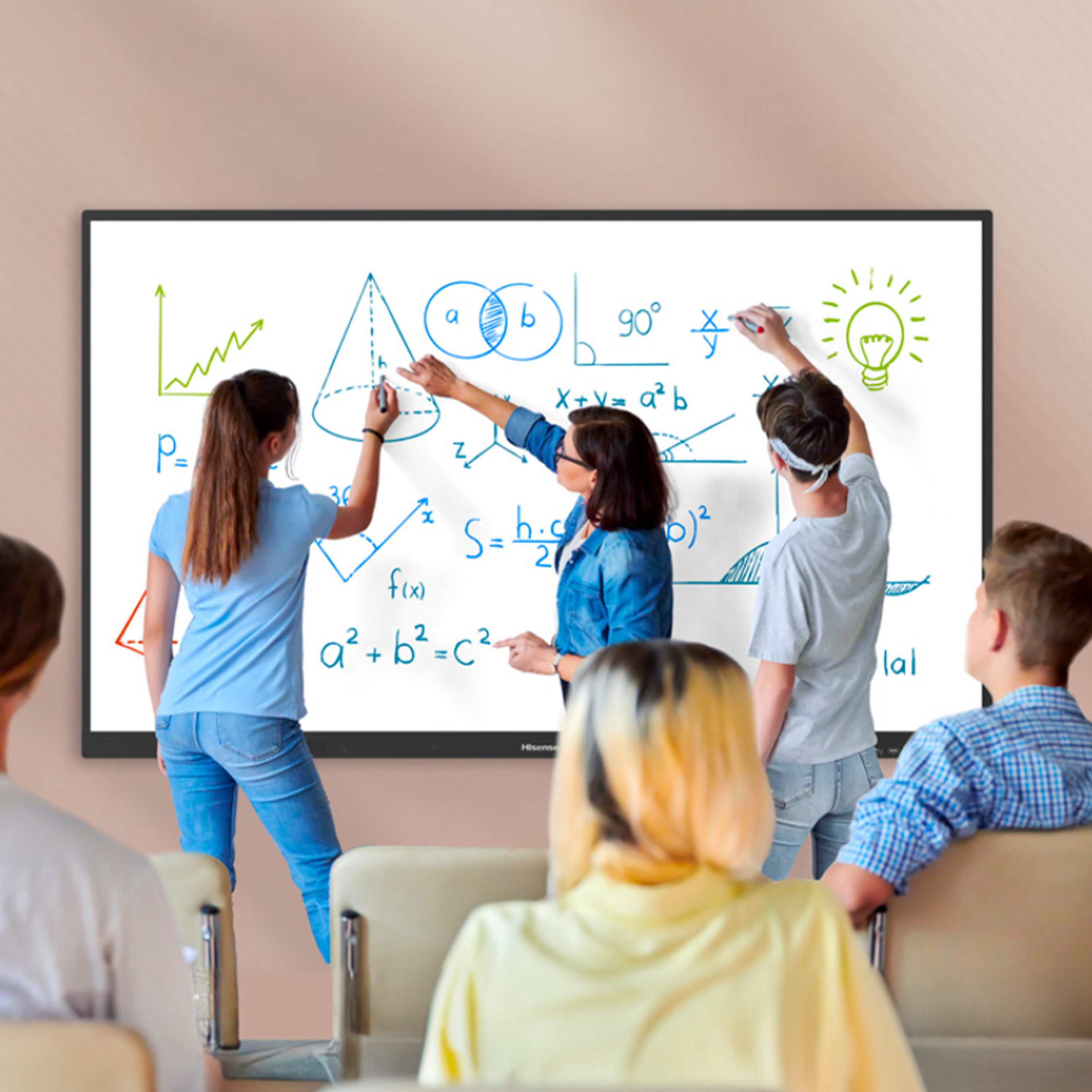 Hisense WE3FE 65/75/86", Interactive Digital Board, IR Touch, Android 14 &EDLA certified, 8GB+128GB , Touch: <40 points (OPS) / 32 points (Android)