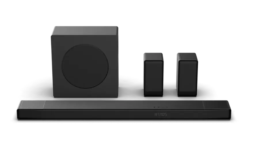 Hisense AX5140Q 5.1.4Ch Dolby Atmos / DTS:X Sound Bar with Wireless Subwoofer w/ Surround Speakers