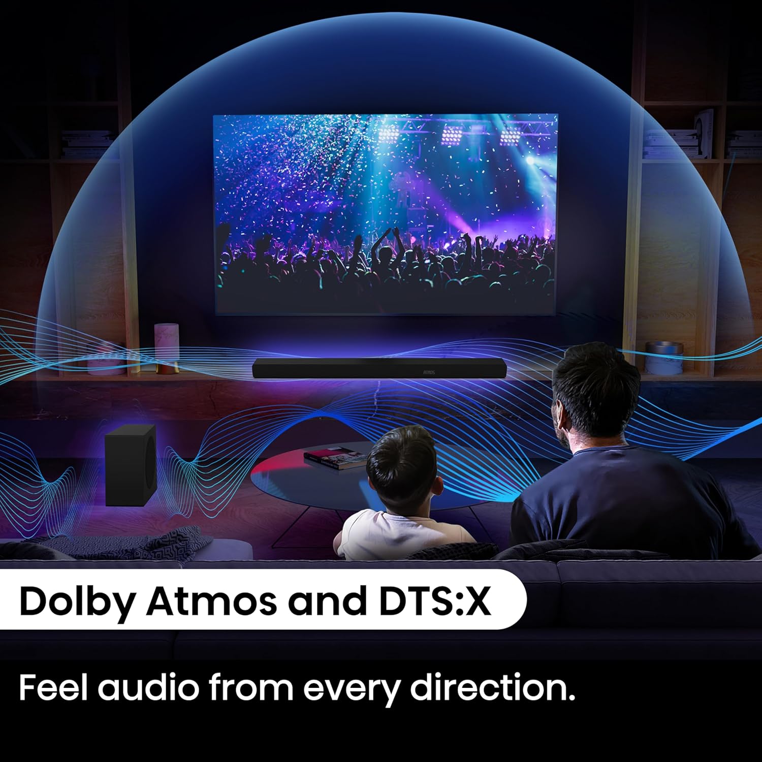 Hisense AX3100Q 3.1Ch, Dolby Atmos / DTS:X Sound Bar with Wireless Subwoofer