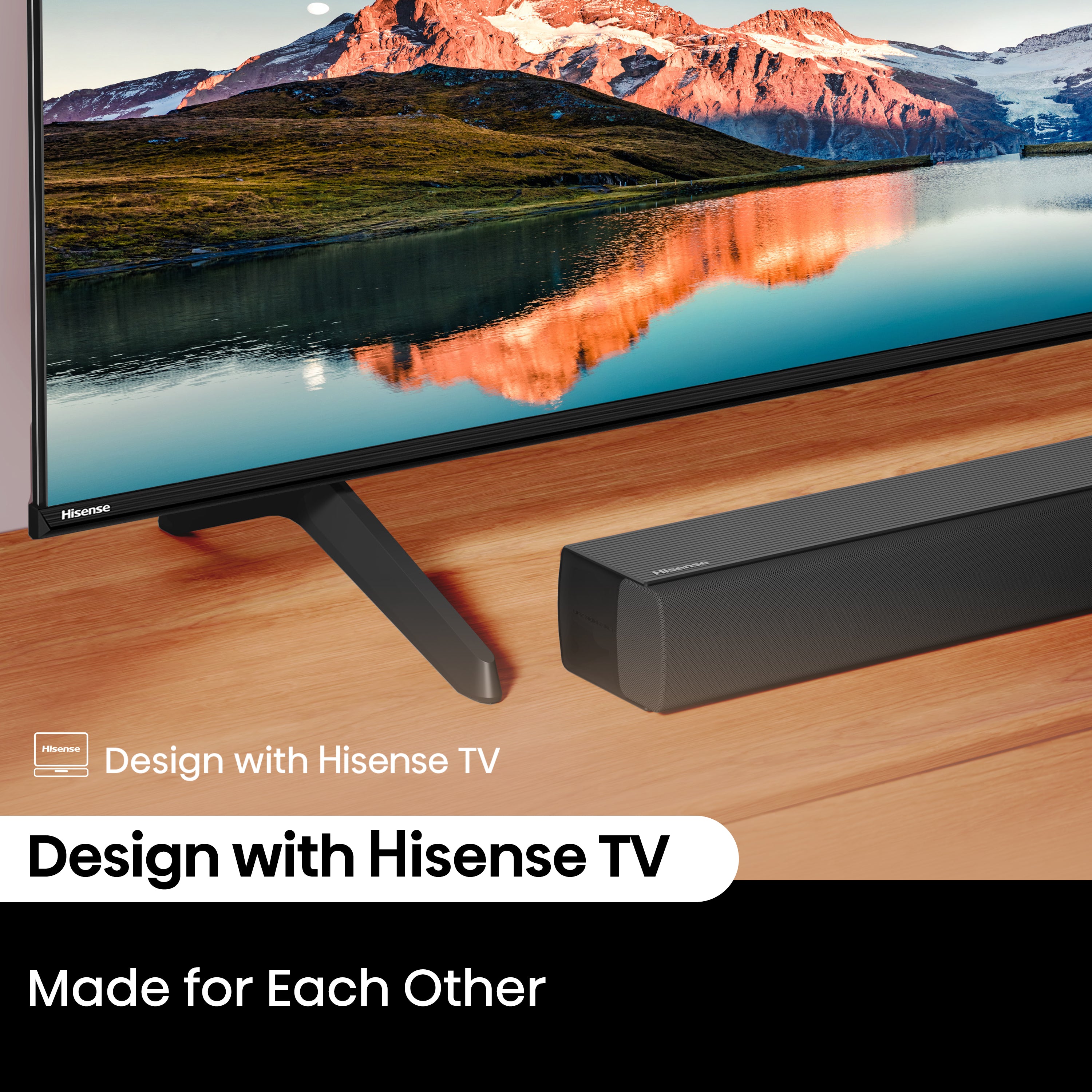 Hisense HS3100 3.1Ch Sound Bar with Wireless Subwoofer, 480W, DTS Vritual: X, Dolby Digital Plus, Bluetooth 5.3, EzPlay, Roku TV Ready, HDMI/AUX/ARC/Optical/USB, Energy Star