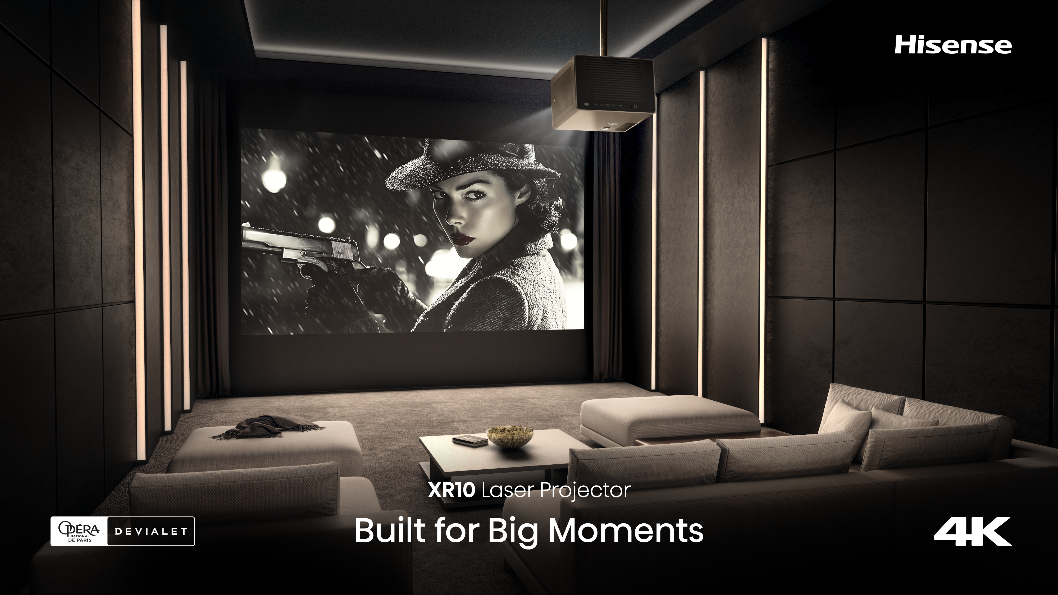 Hisense XR10 4K Triple Laser Smart Projector (Presale Bonus: FREE HT SATURN)