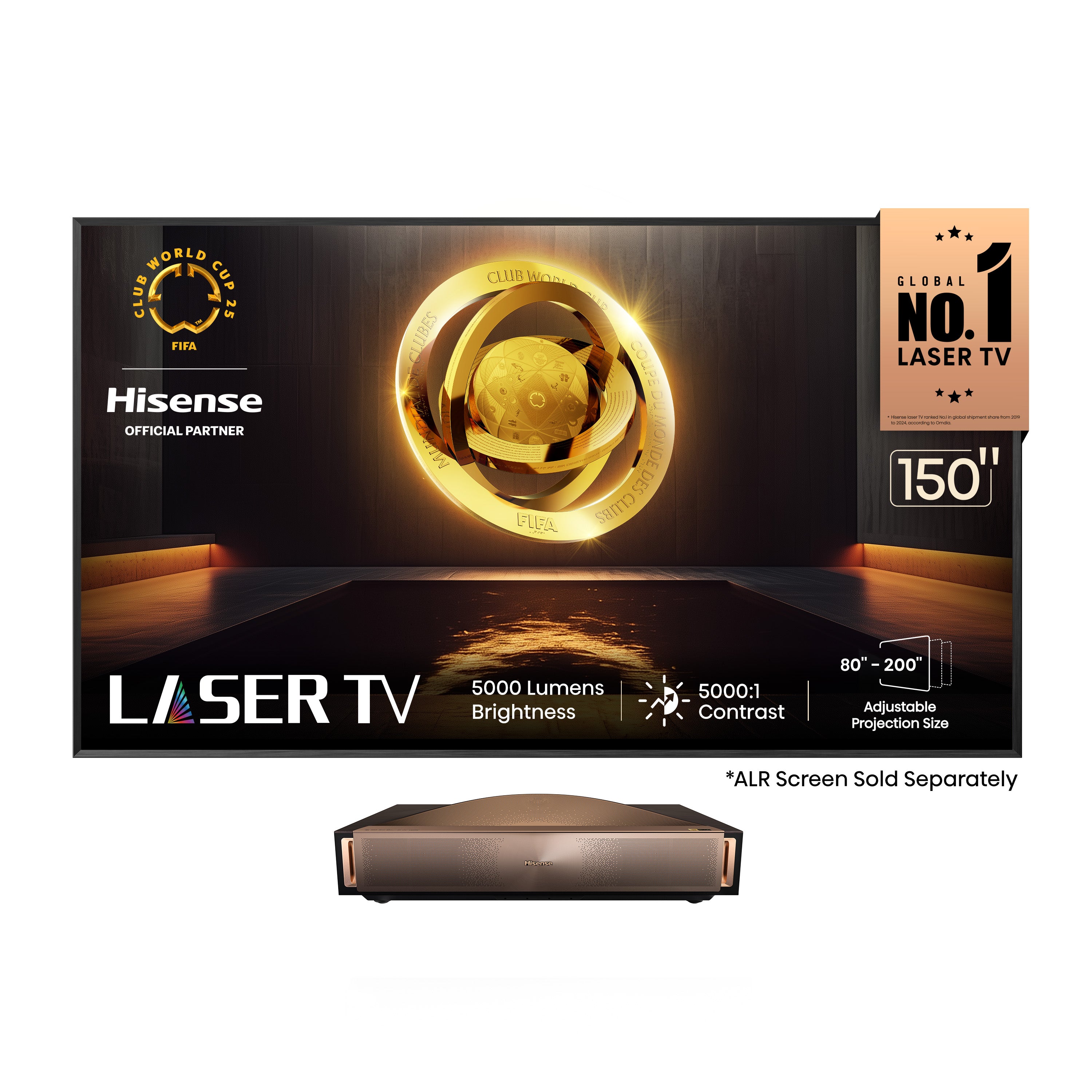 Hisense L9Q Triple Laser Ultra Short Throw Projector (up to 200")