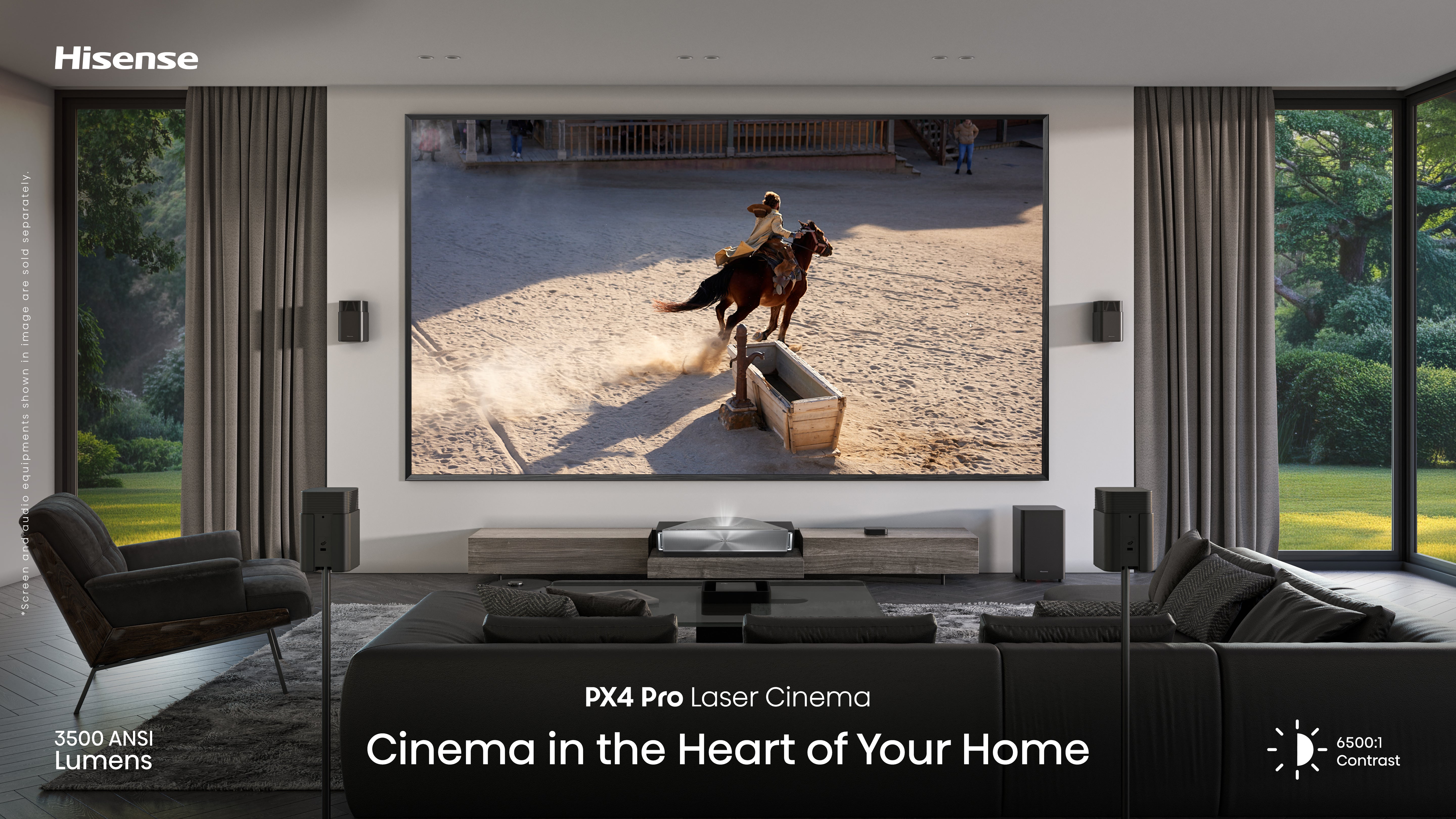 Hisense PX4-PRO, Triple Laser, Home Theater UST Projector (up to 200")