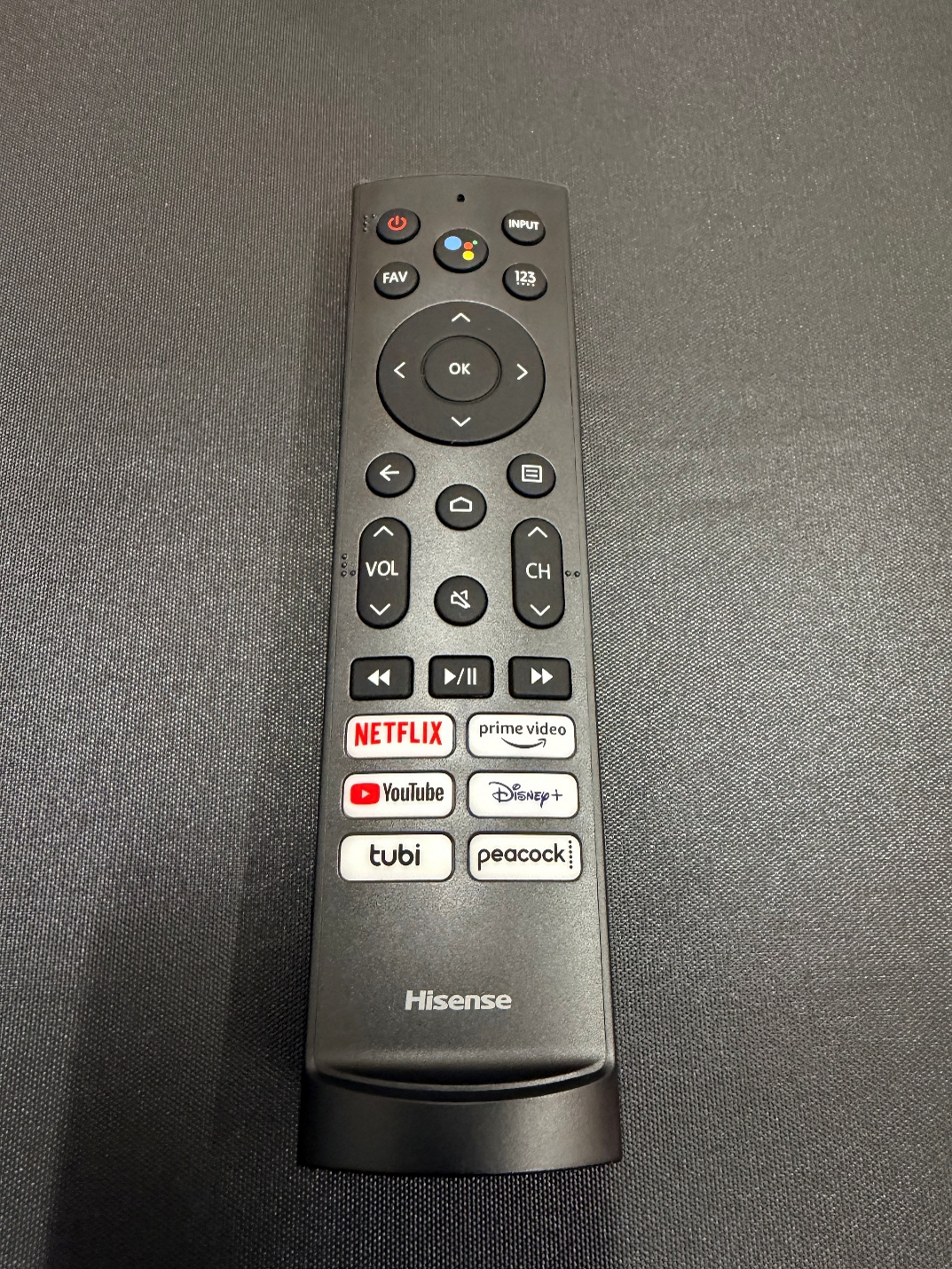 T285458 - Hisense Google TV Remote Control