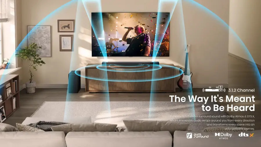 Hisense AX3120Q 3.1.2Ch, Dolby Atmos / DTS:X Sound Bar with Wireless Subwoofer