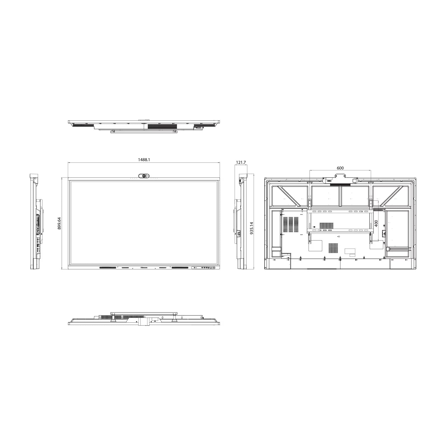 Hisense WM6FE 65/75/86" Interactive Digital Board, IR Touch, Android 13 & EDLA certified, 8GB+128GB ,  Touch: <55 points (OPS) / <32 points (Android), Built-in Camera, Microphones